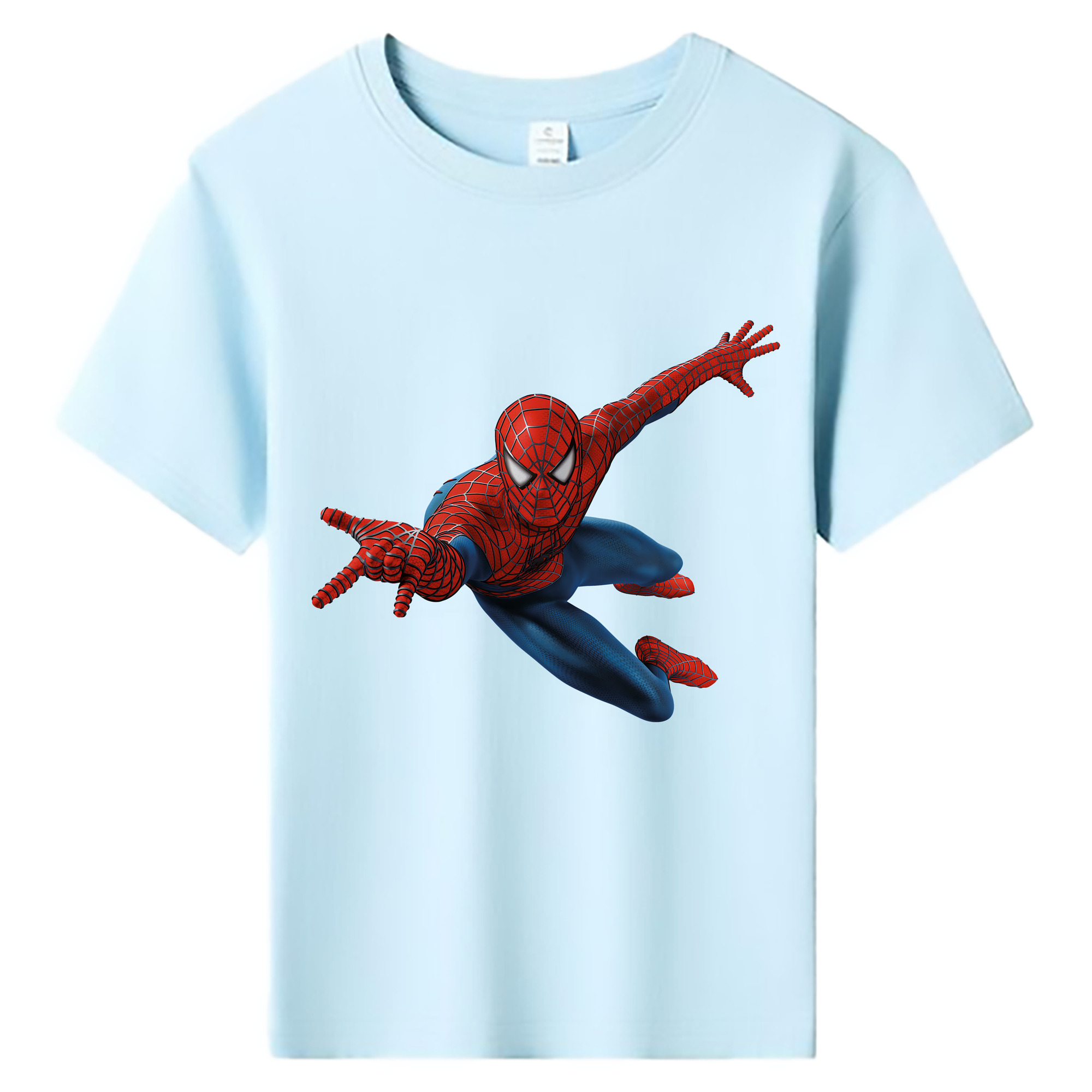 （画像用） Spider Man スパイダーマン 綿100％キッズTシャツ（フロントプリント）